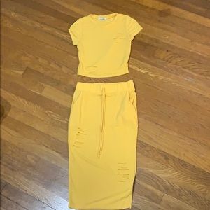 Yellow Two piece set
